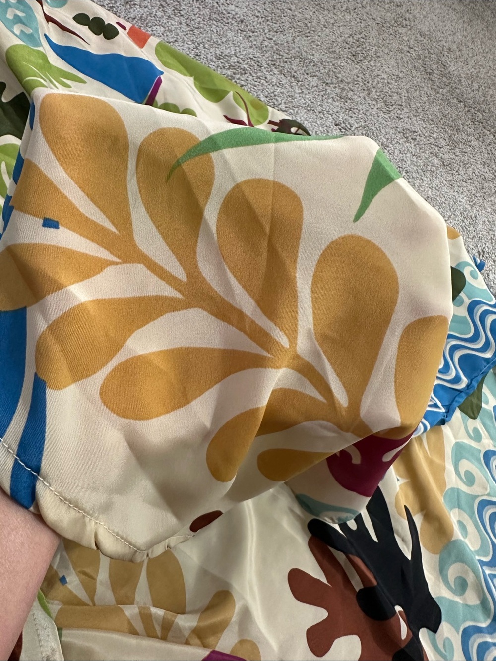 Mediterranean Print Strapless Maxi Dress – Size Small - Picture 9 of 9
